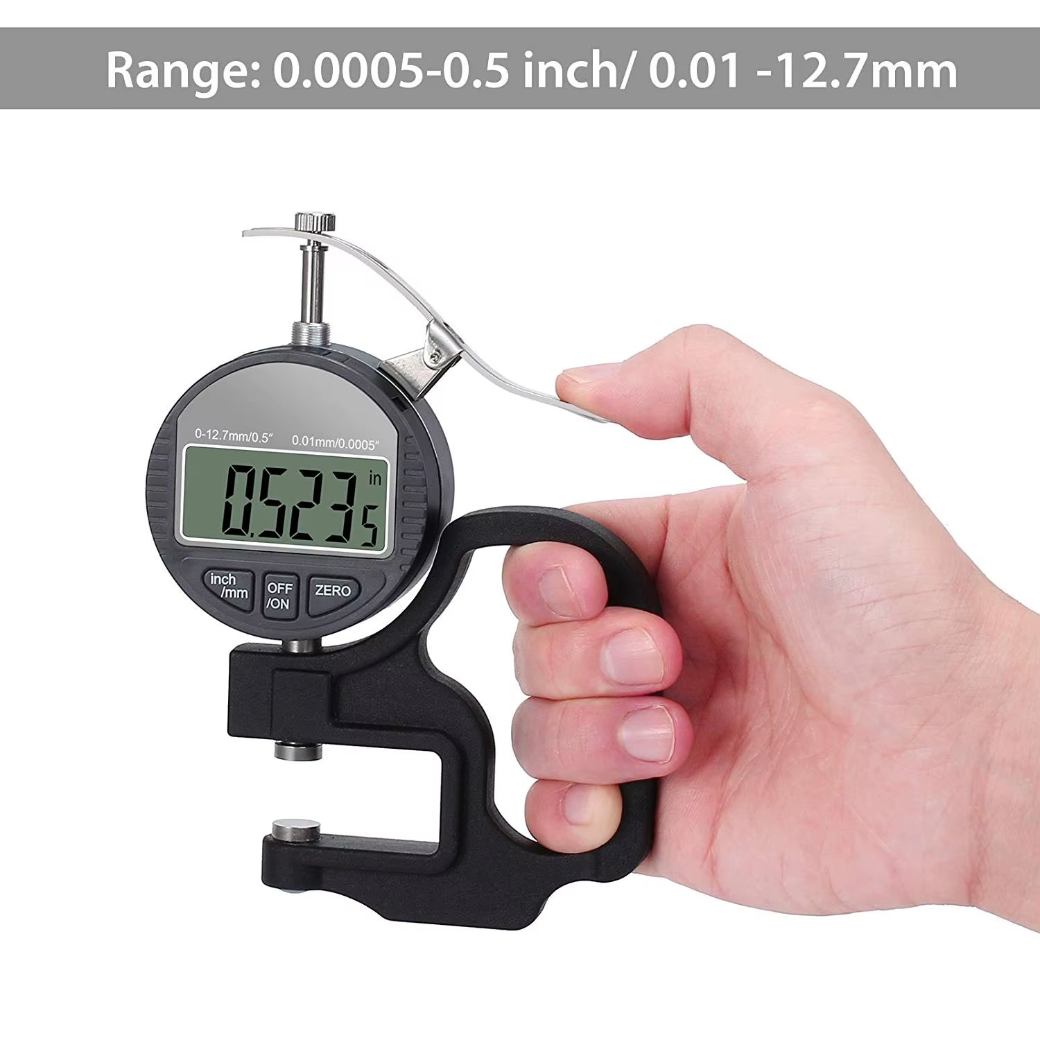 0.01Mm / 0.001Mm Electronic Thickness Gauge 12.7Mm 25.4Mm Digital Micrometer Thickness Meter Micrometro Thickness Tester