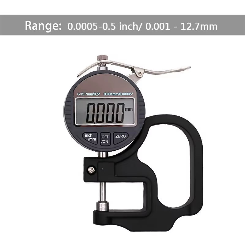 0.01Mm / 0.001Mm Electronic Thickness Gauge 12.7Mm 25.4Mm Digital Micrometer Thickness Meter Micrometro Thickness Tester